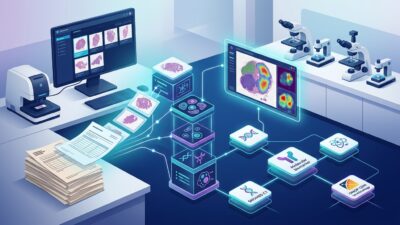 تصور معلوماتي لأرشيف تقارير الأمراض يتحول إلى بيانات سريرية منظمة قابلة للبحث